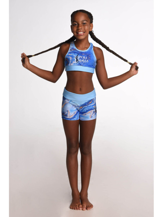 Set Pole Dance Blue Wave