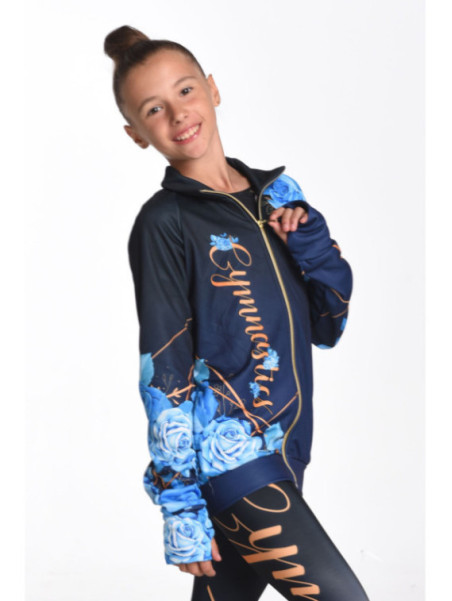 Sweatshirt Blue Rose