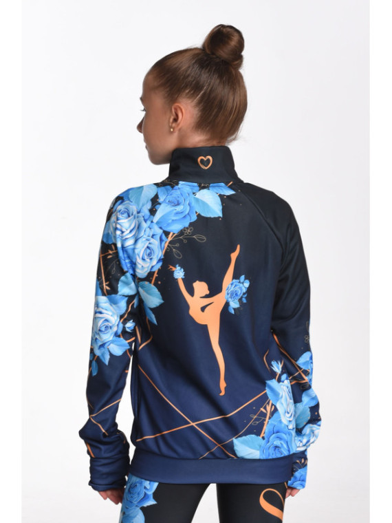 Sweatshirt Blue Rose