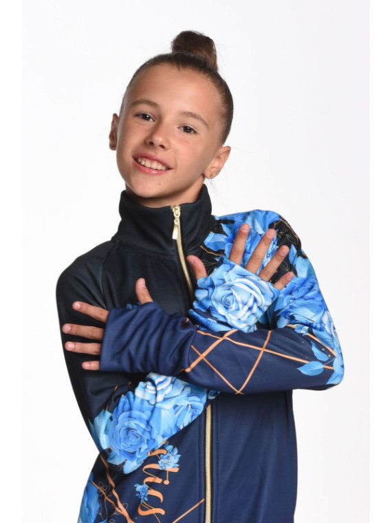 Sweatshirt Blue Rose