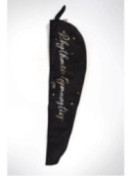 Clubs and Ribbon Cover Black Glitter