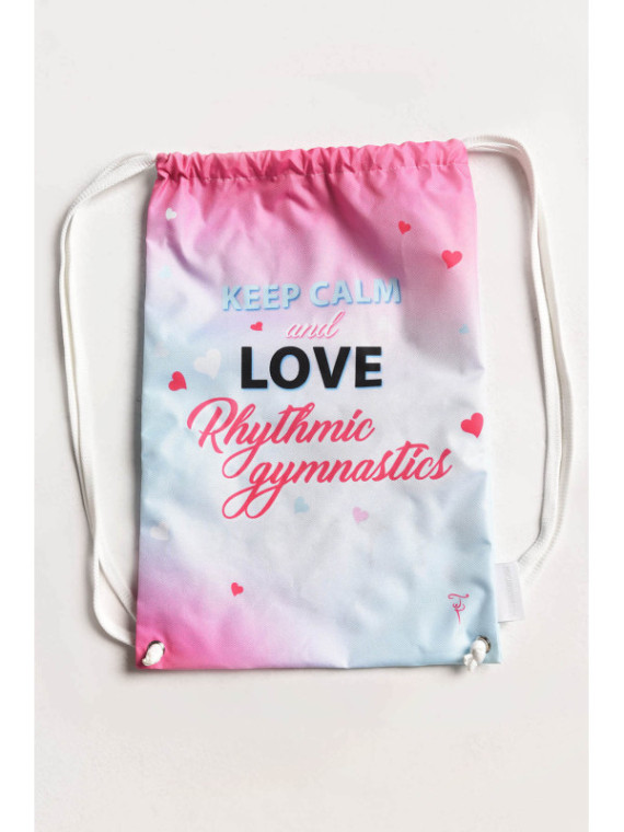 Drawstring Bag Keep Calm Pink