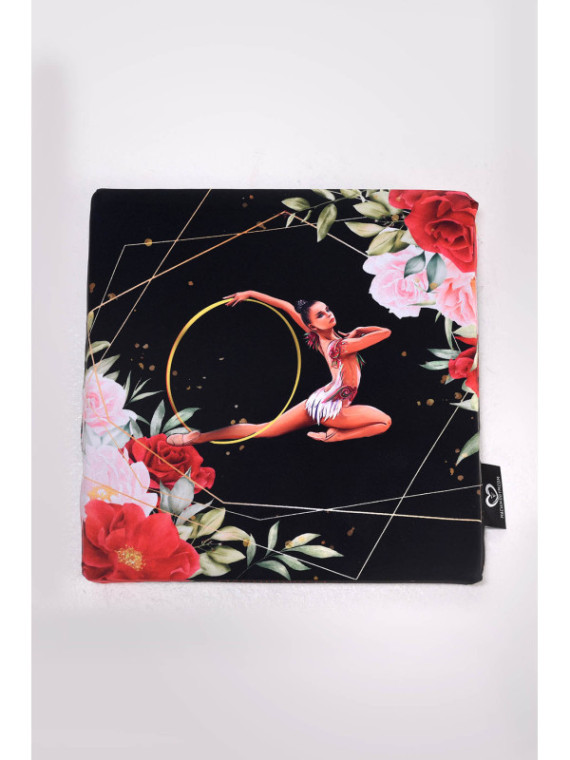 Streching Cushion Black Hoop