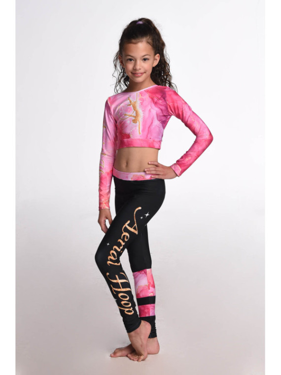 Komplet Aerial Pink Marble short