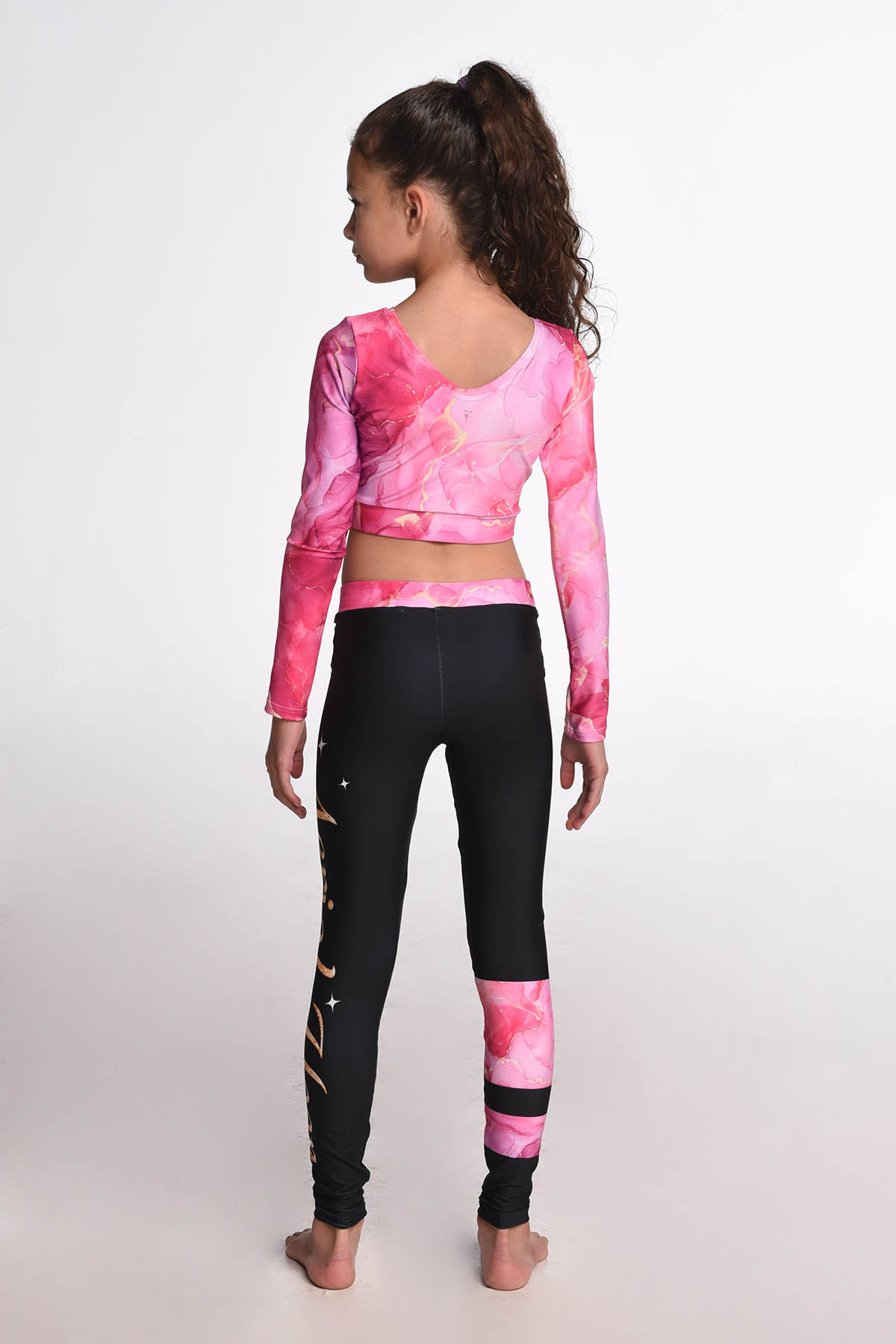 Set Aerial Pink Marble short