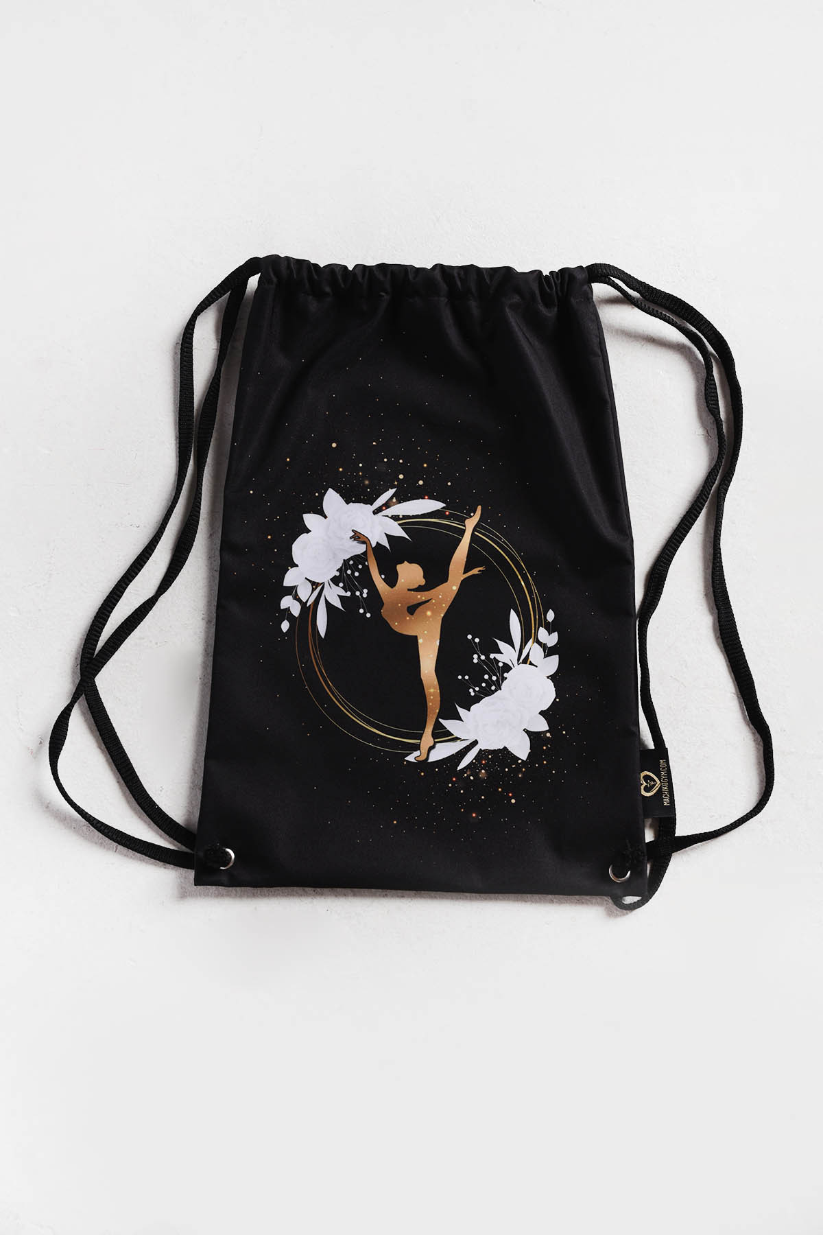 Drawstring Bag Black Lady
