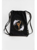 Drawstring Bag Black Lady