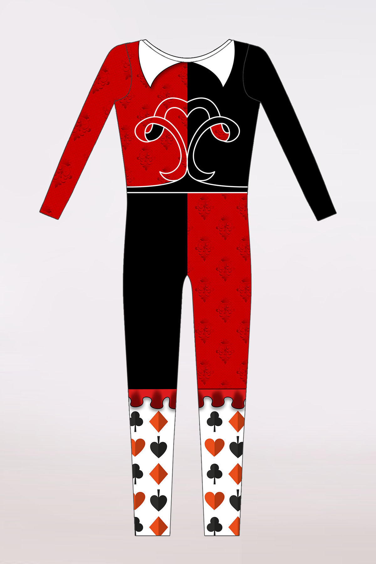 Unitard Queen of Cards