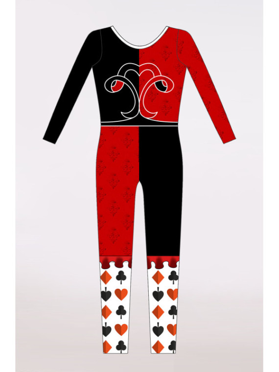 Unitard Queen of Cards