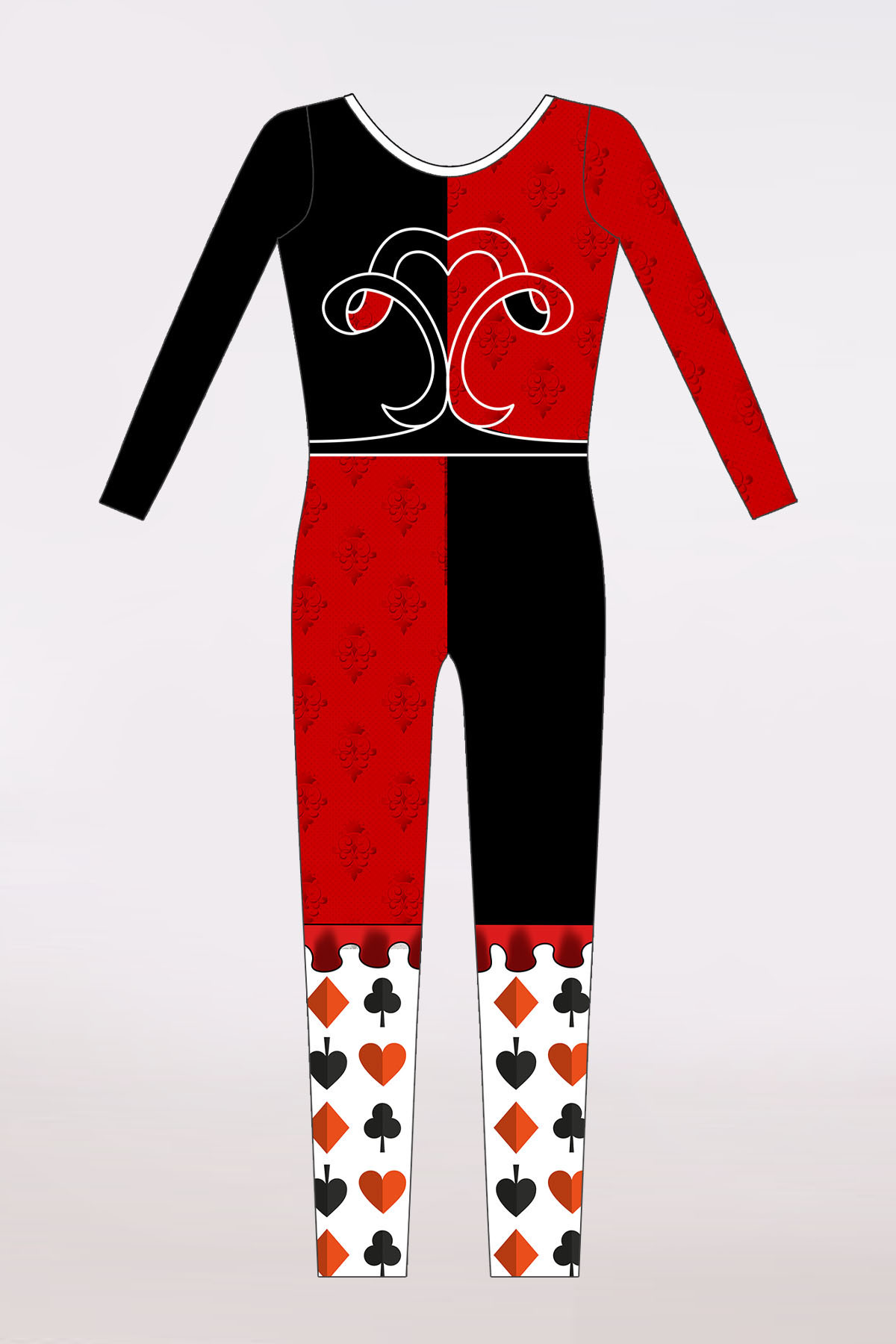 Unitard Queen of Cards