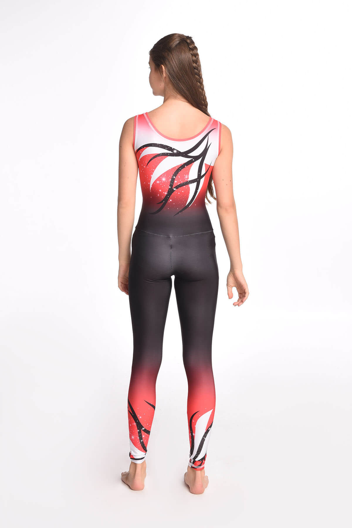 Ganzanzug Red Waves short