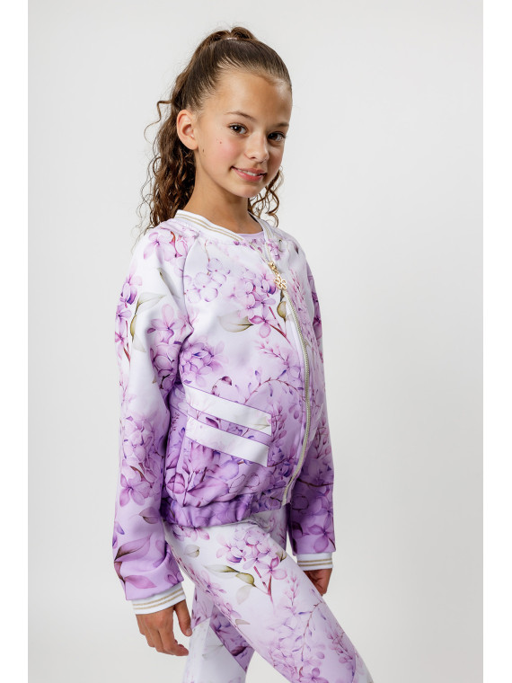 Bomber Jacket Aerial Lily