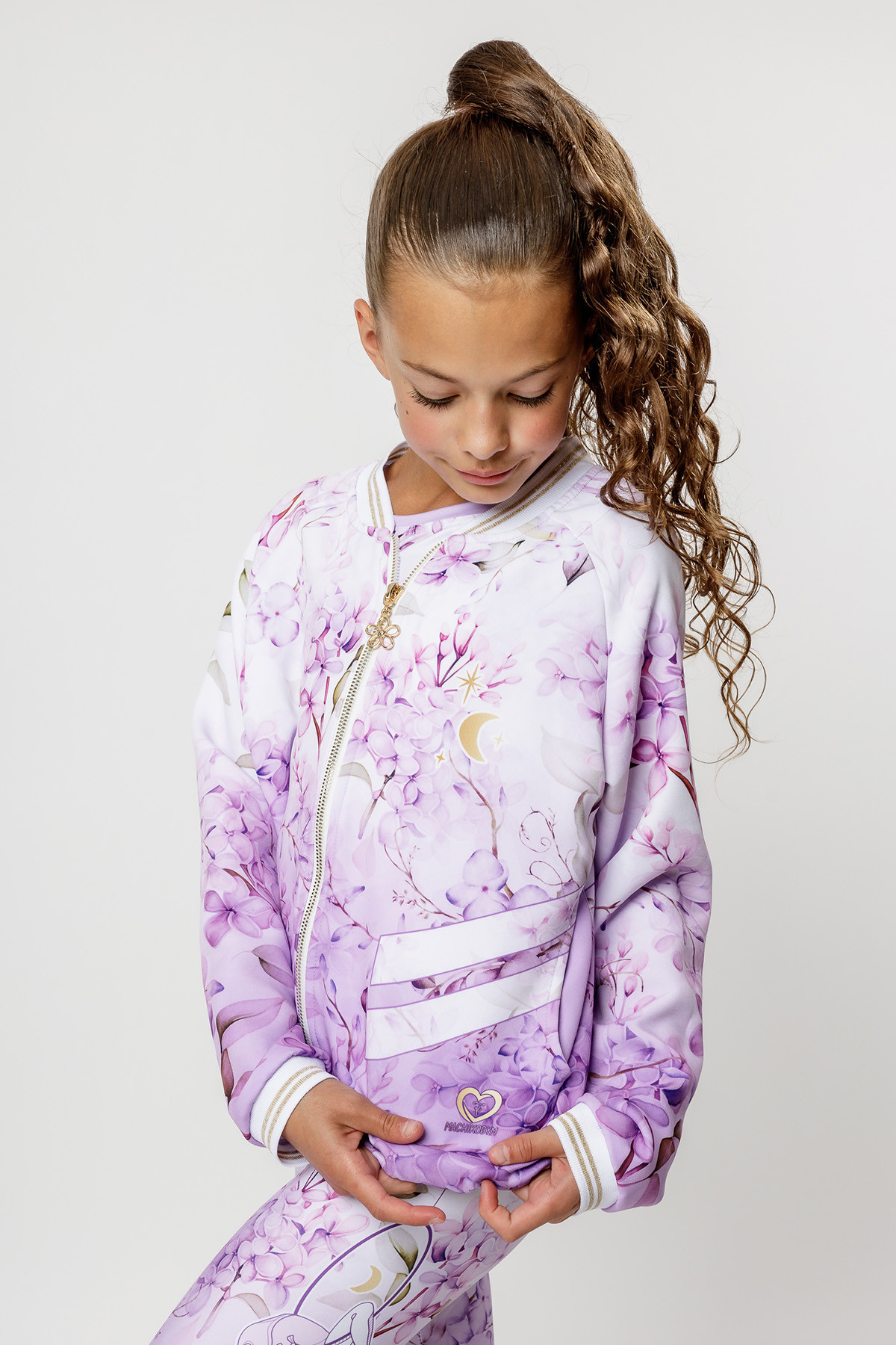 Bomber Jacket Aerial Lily