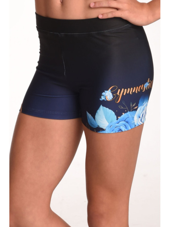 Shorts Blue Rose