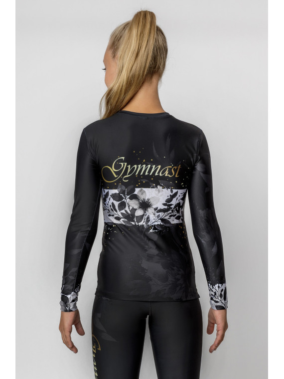 T-shirt Black Swan long