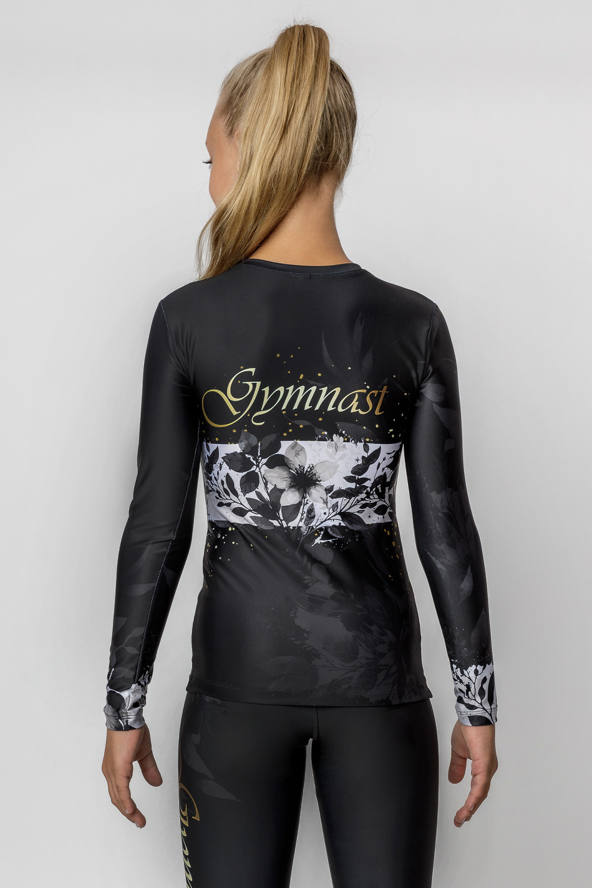 T-shirt Black Swan long