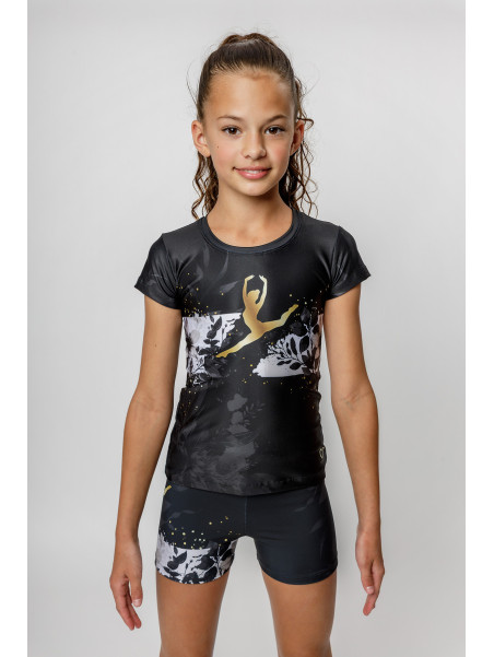T-shirt Black Swan short
