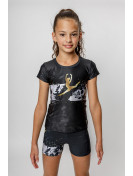 T-shirt Black Swan short