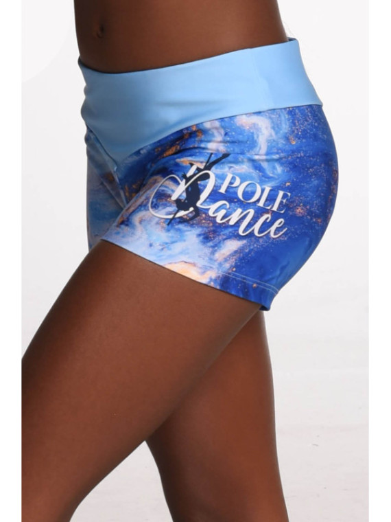 Spodenki Pole Dance Blue Wave