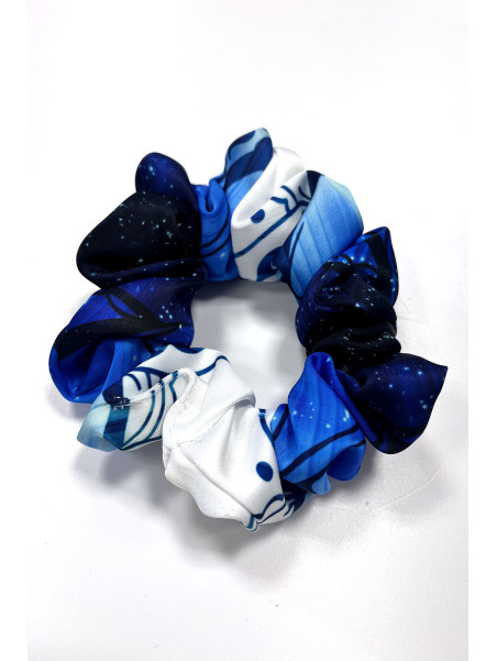 Scrunchie hair band Tulip Blue