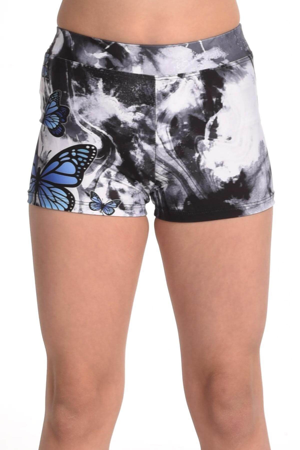 Kurze Hose Tie Dye Black