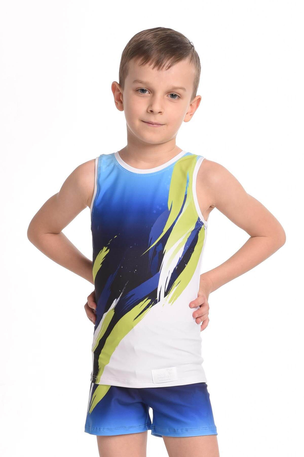 Boys' Tank top shorts LAGOON