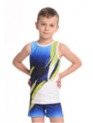 Boys' Tank top shorts LAGOON