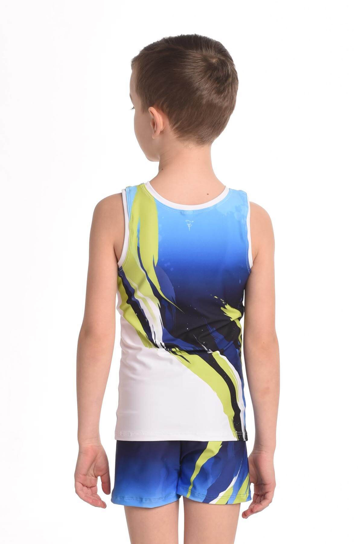 Boys' Tank top shorts LAGOON
