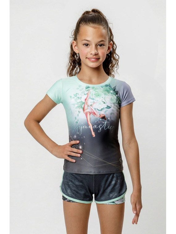 T-shirt Mint Blush short