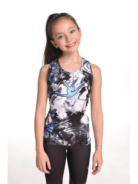 Tank top Tie Dye Black
