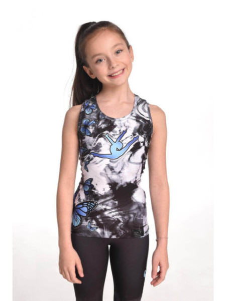 Tank top Tie Dye Black