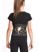 Waist Warmer Black Glitter