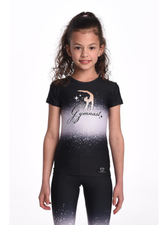 Schwarzes Flügel-T-Shirt