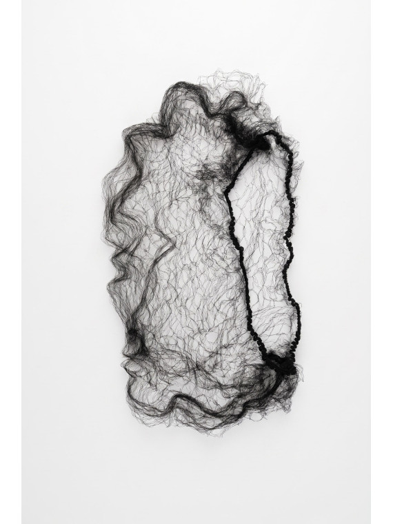 Bun hair net black 04