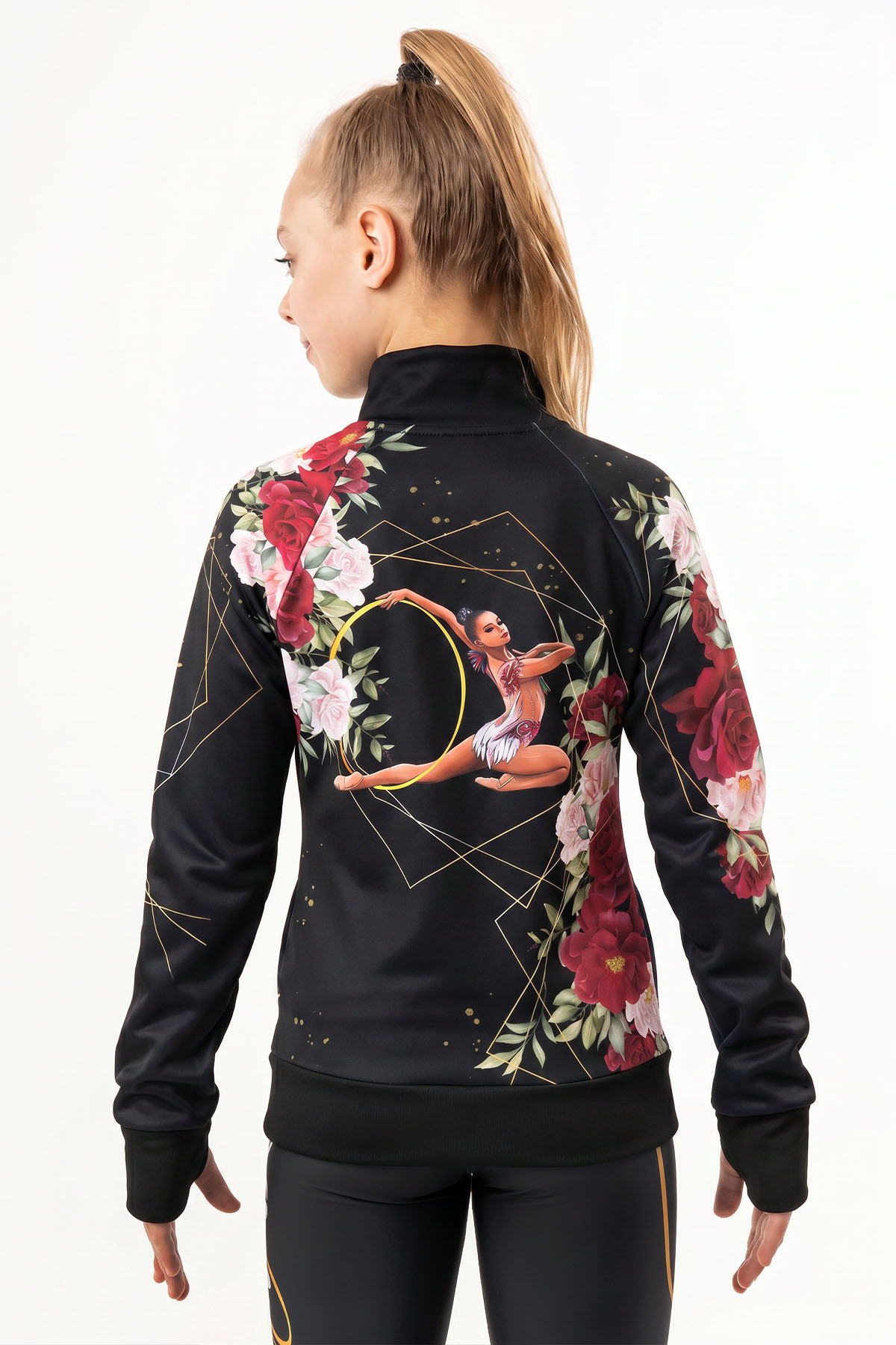 Sweatshirt Black Hoop