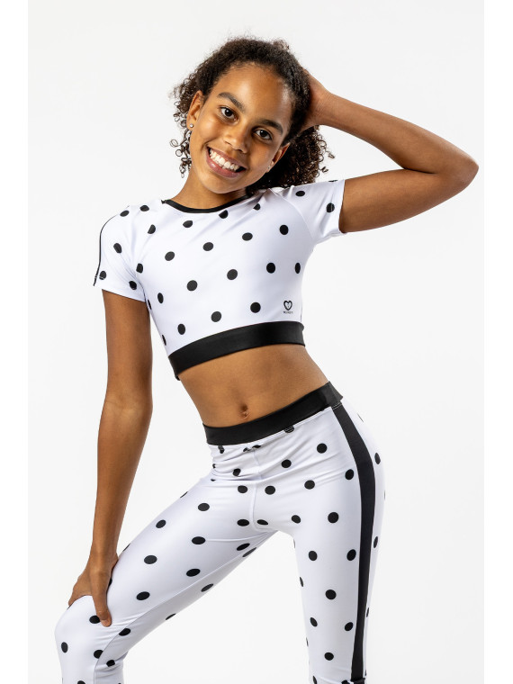 Crop Top Polka Dot
