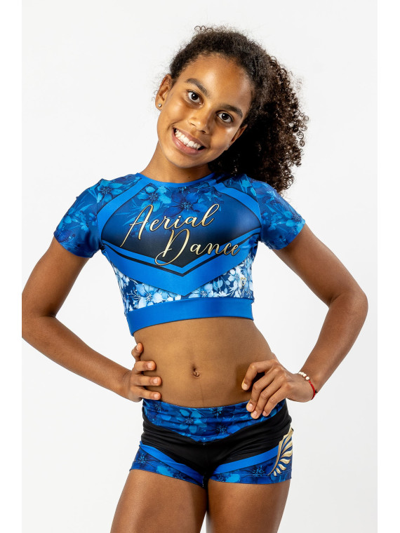 Crop Top Aerial Azure