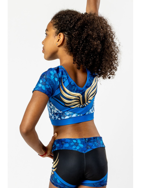Crop Top Aerial Azure