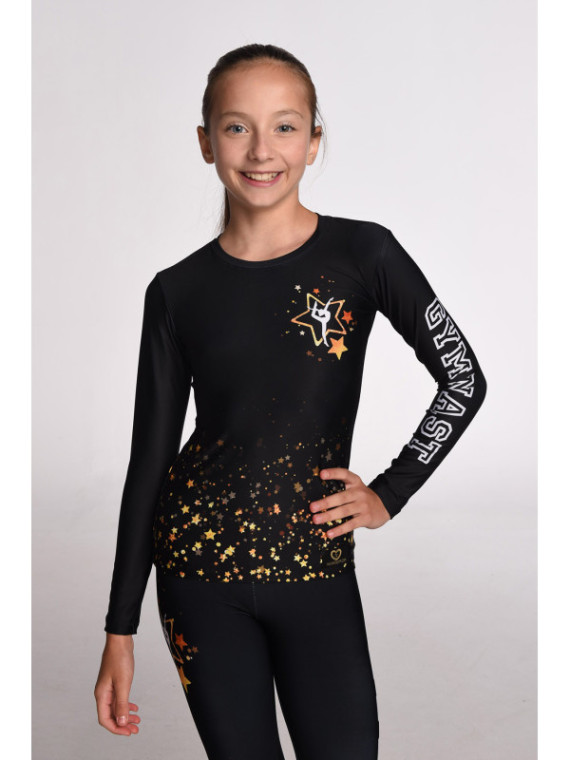 Gold Star langes T-Shirt