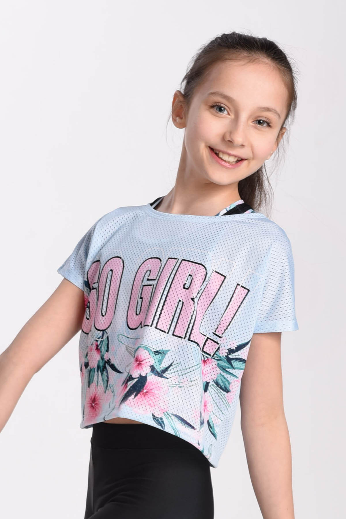 Go Girl lockeres T-shirt