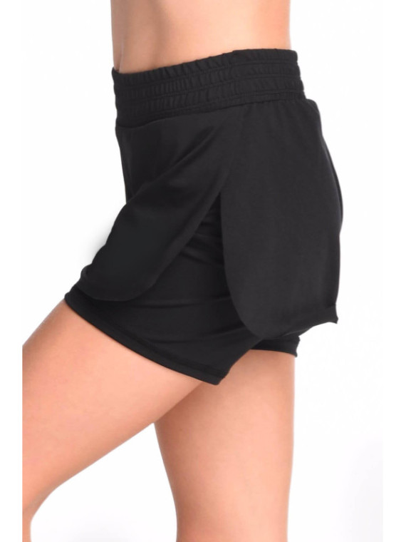 Kurze Hose Basic doppeltes Lycra