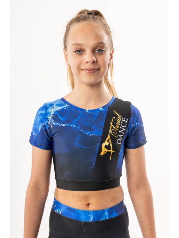 Crop Top Aerial Ocean Mist