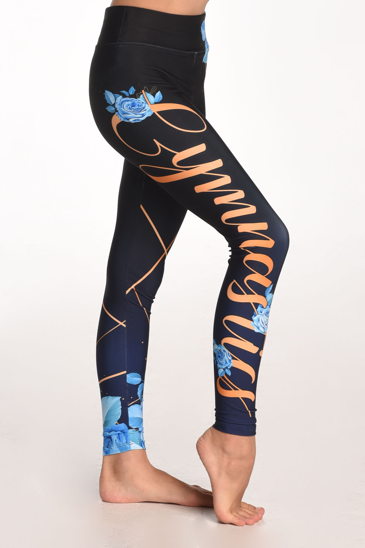 Leggings Blue Rose