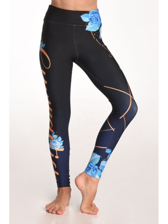 Legginsy Blue Rose