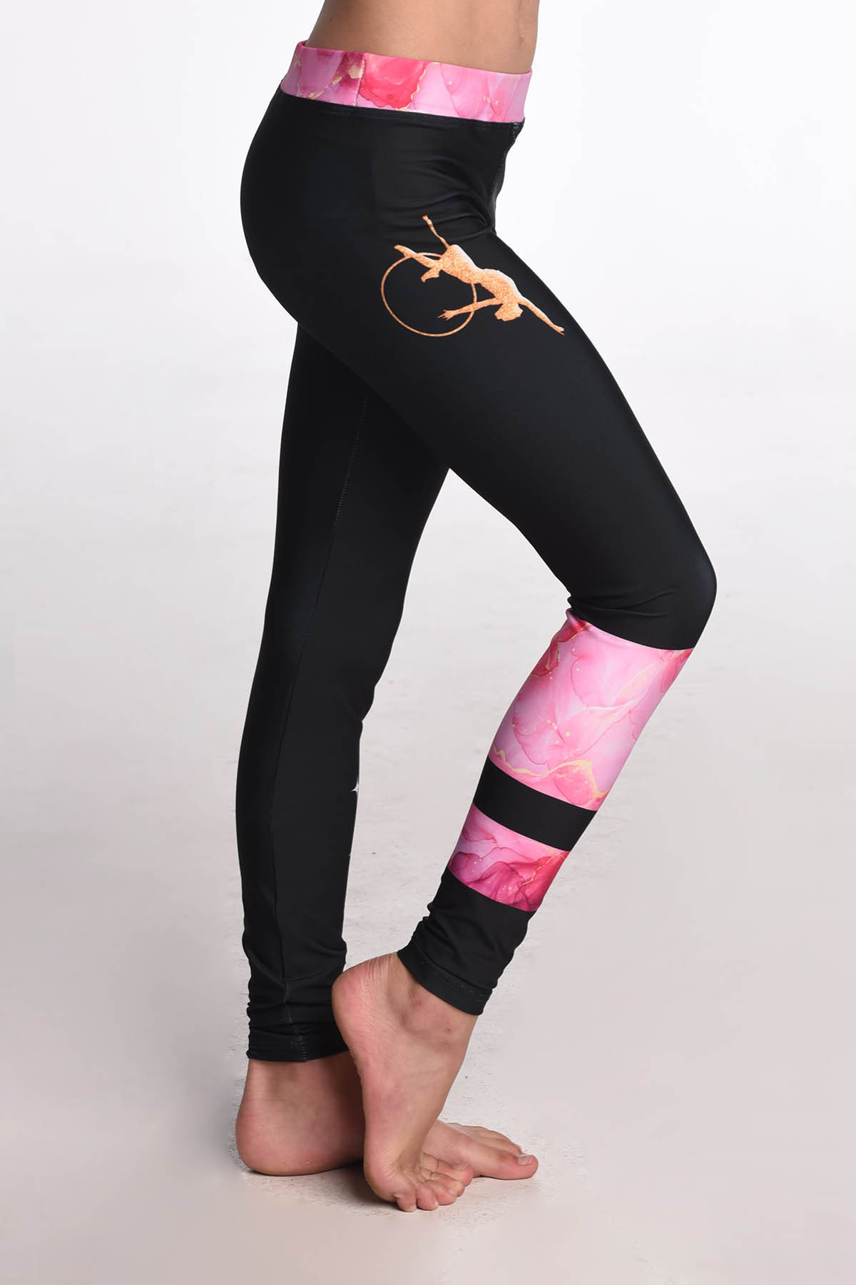 Leggings Aerial Pink Marble