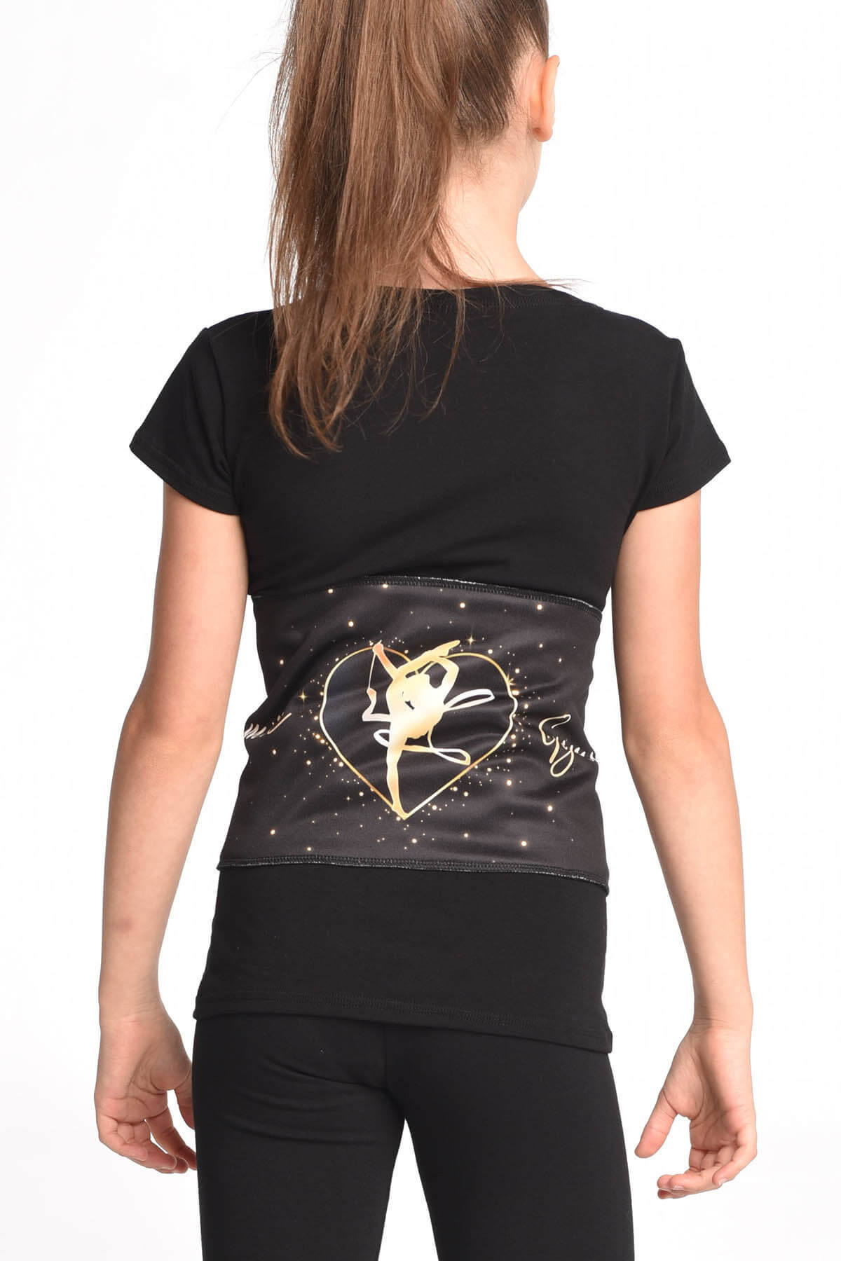 Waist Warmer Black Glitter